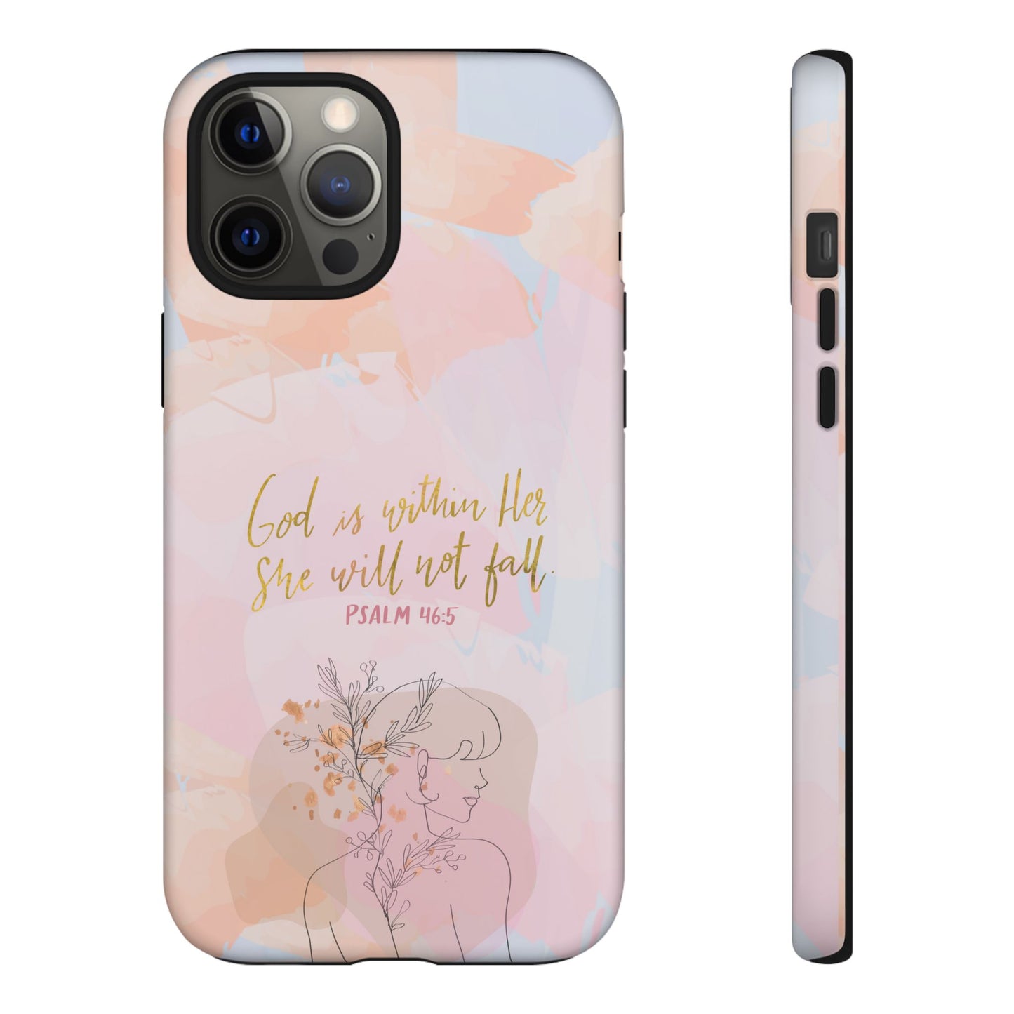 God is Within Her She will not fall Psalm 46:5 Bible Verse Phone Case