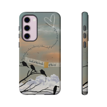 Look at the Birds of the Air, Luke Bible Verse Phone Case