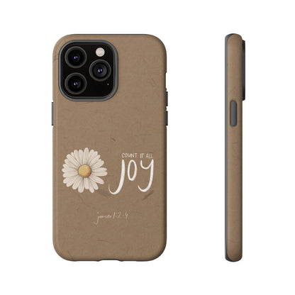 Count it All Joy Bible Verse Phone Case