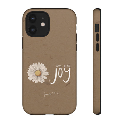 Count it All Joy Bible Verse Phone Case