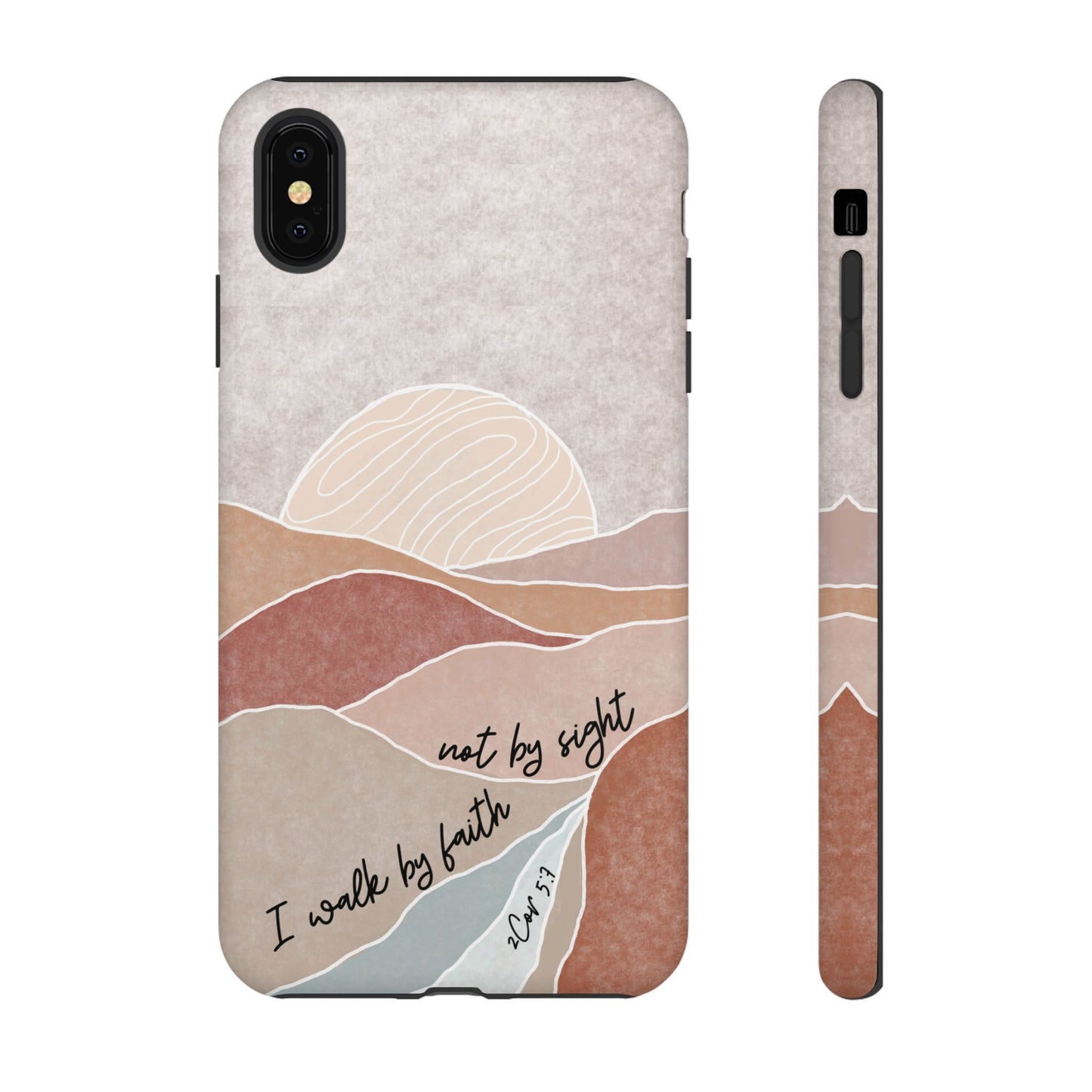 I walk by faith, not by Sight Bible Verse Phone Case