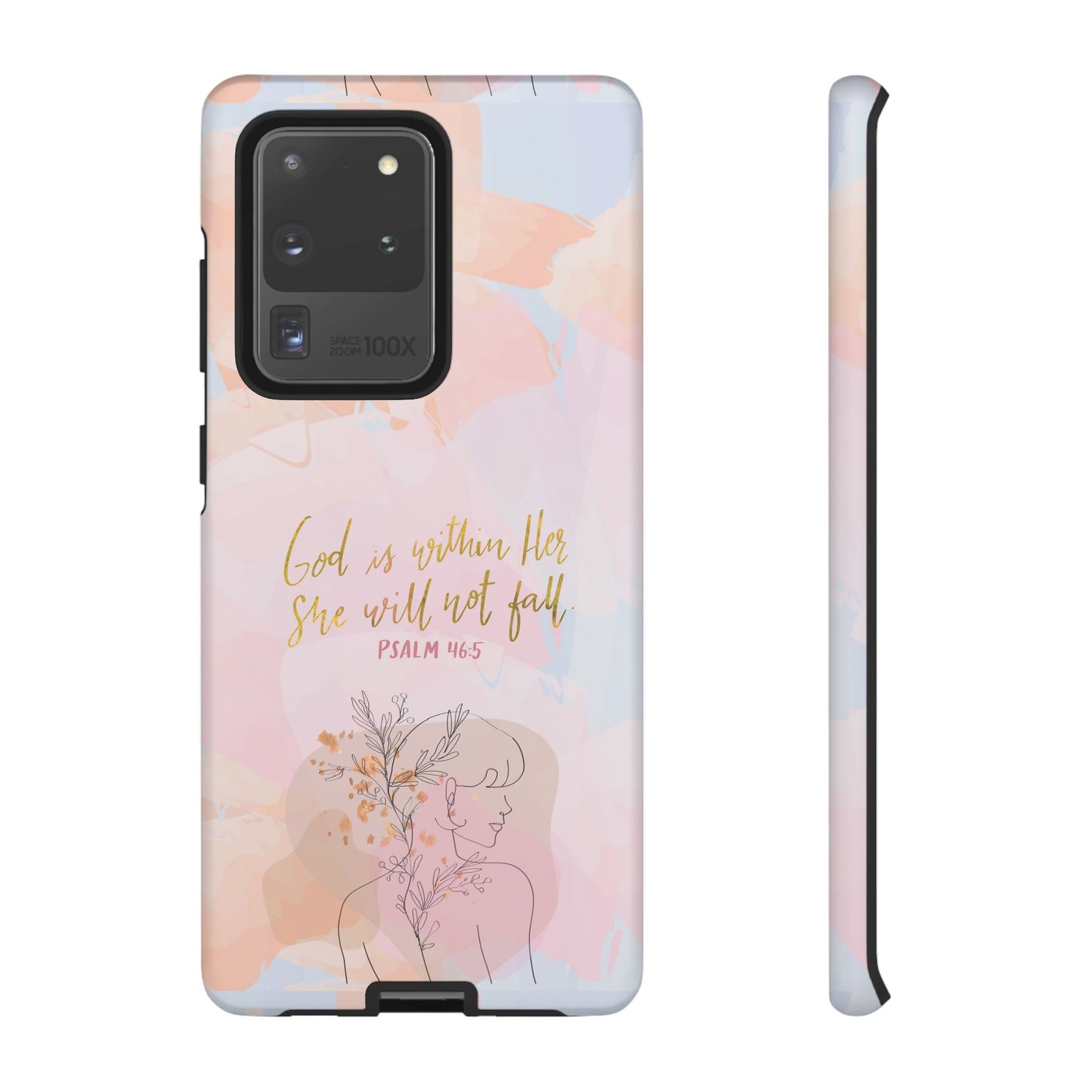 God is Within Her She will not fall Psalm 46:5 Bible Verse Phone Case