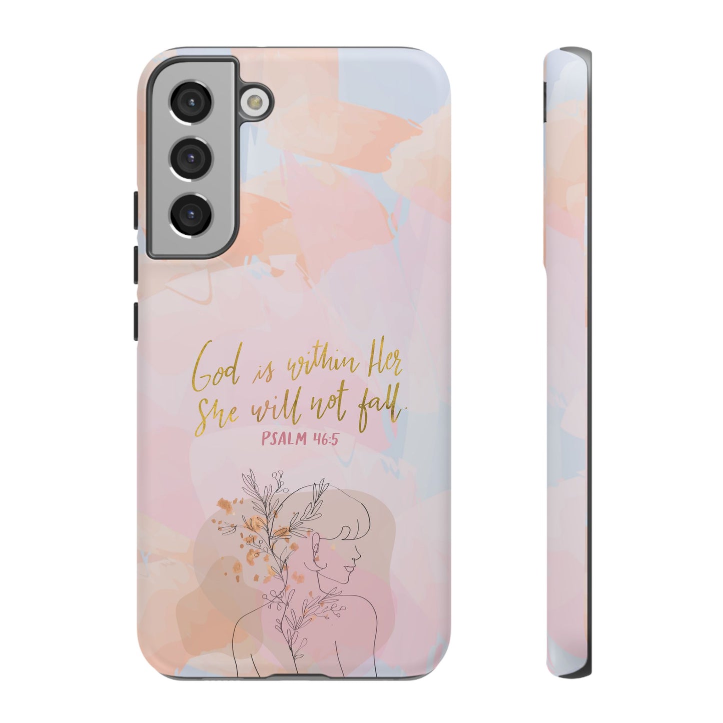 God is Within Her She will not fall Psalm 46:5 Bible Verse Phone Case