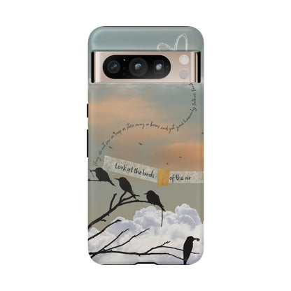 Look at the Birds of the Air, Luke Bible Verse Phone Case