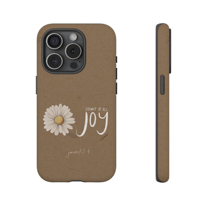 Count it All Joy Bible Verse Phone Case