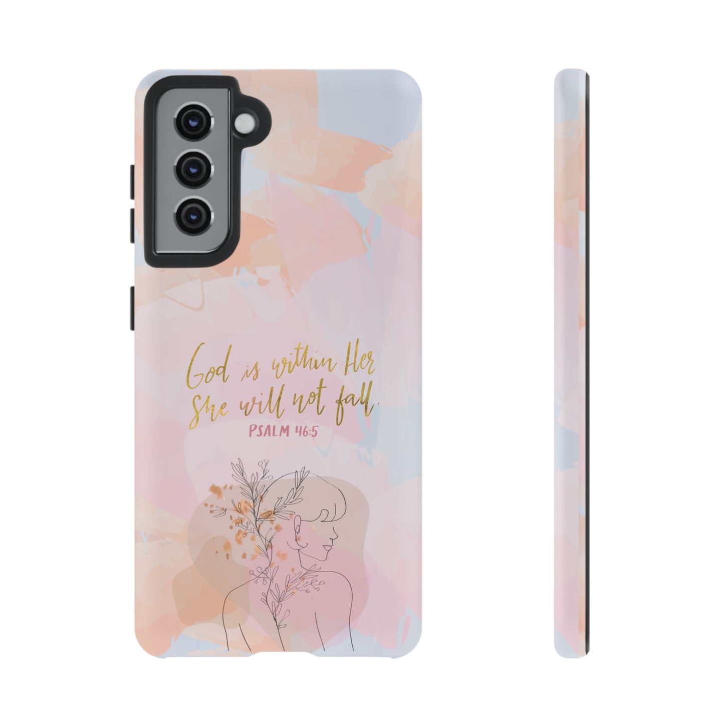 God is Within Her She will not fall Psalm 46:5 Bible Verse Phone Case