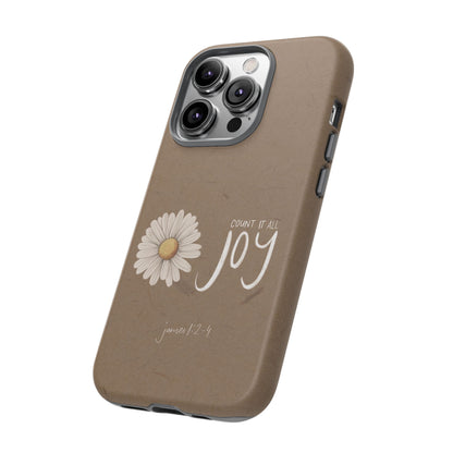 Count it All Joy Bible Verse Phone Case