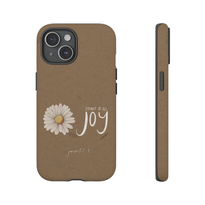 Count it All Joy Bible Verse Phone Case