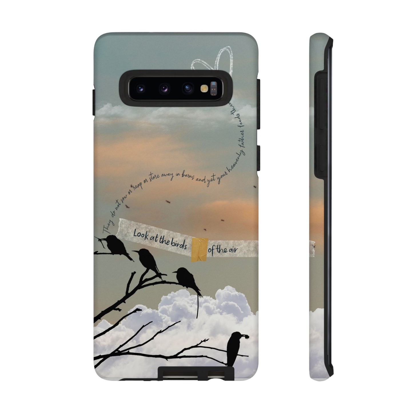 Look at the Birds of the Air, Luke Bible Verse Phone Case