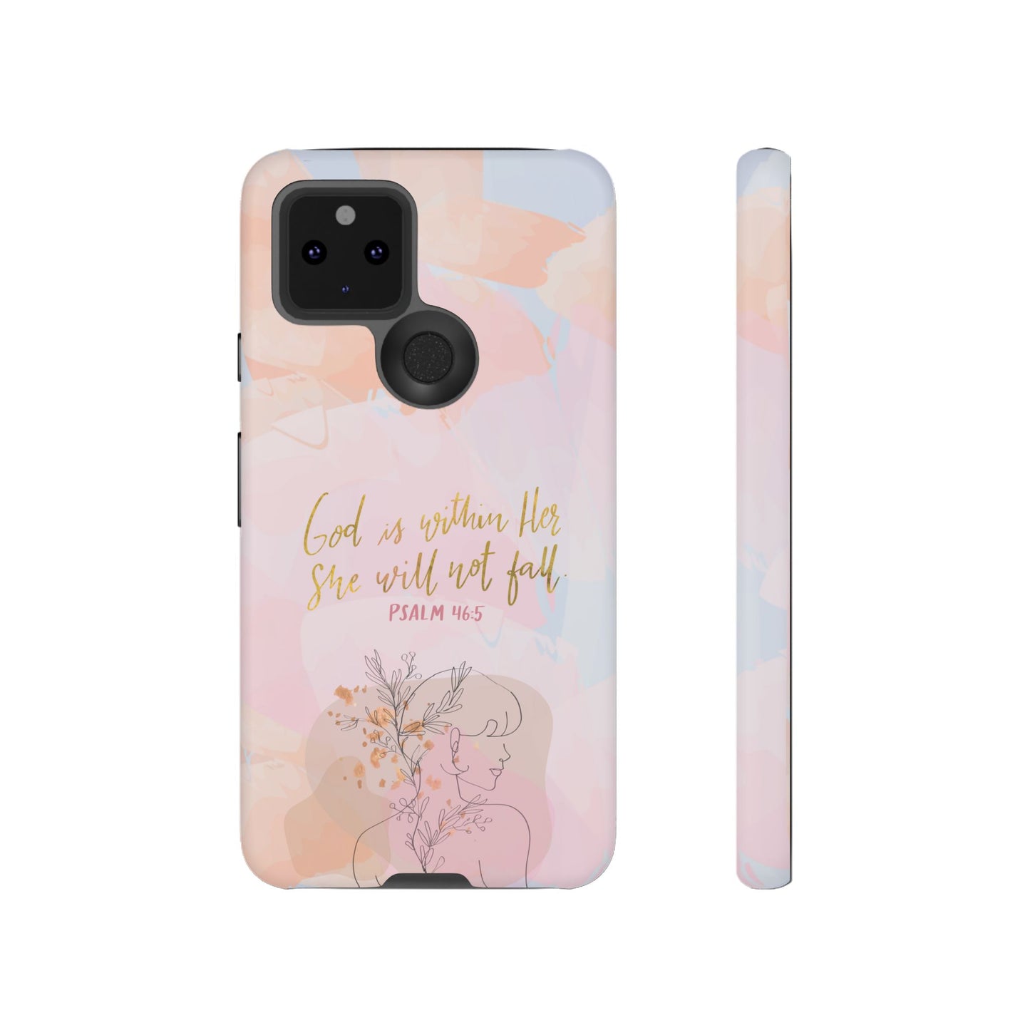 God is Within Her She will not fall Psalm 46:5 Bible Verse Phone Case