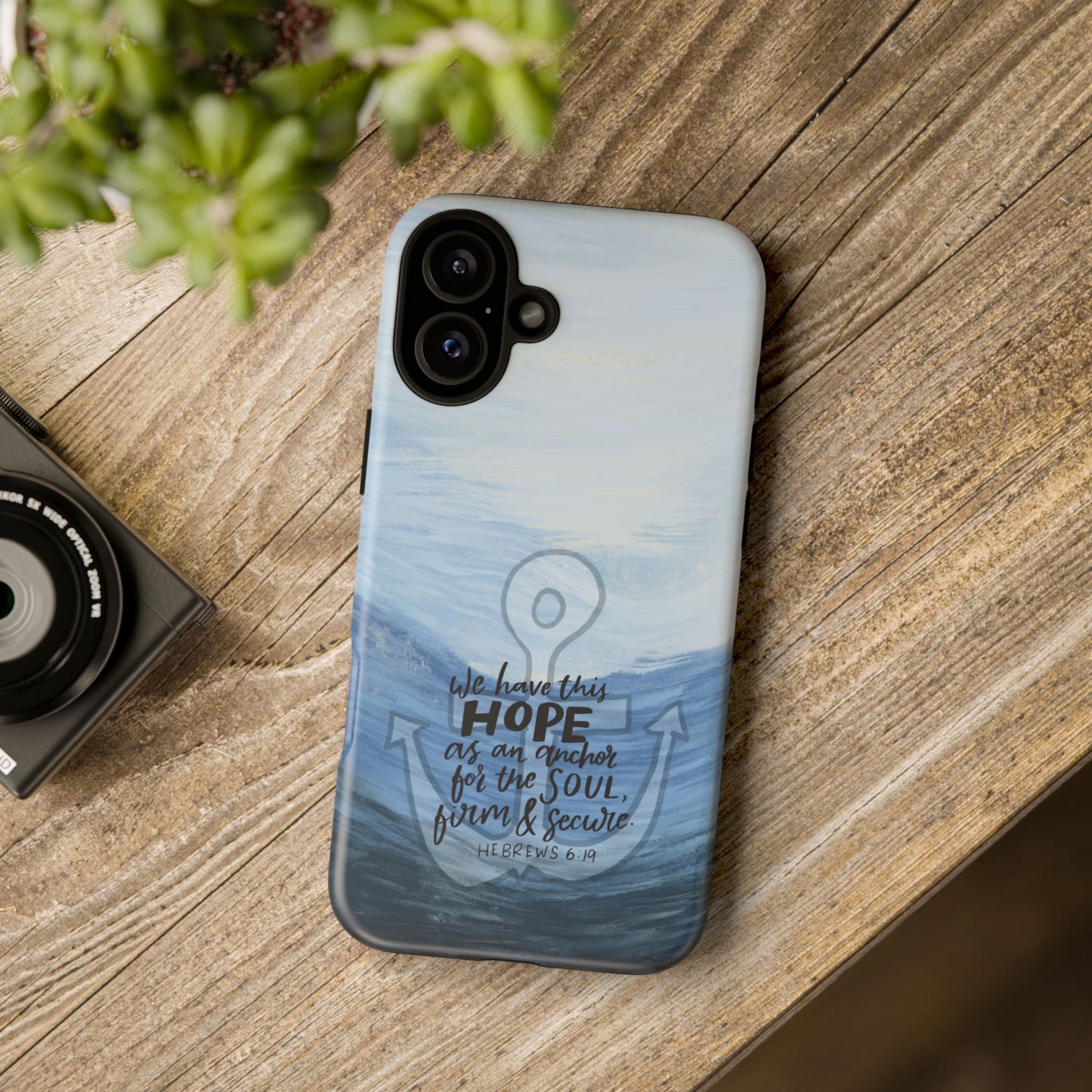 Anchor for the Soul, Hebrews 6:19 Bible Verse Tough Phone Case, Protective Phone Cover, Christian Gift, Inspirational Quote