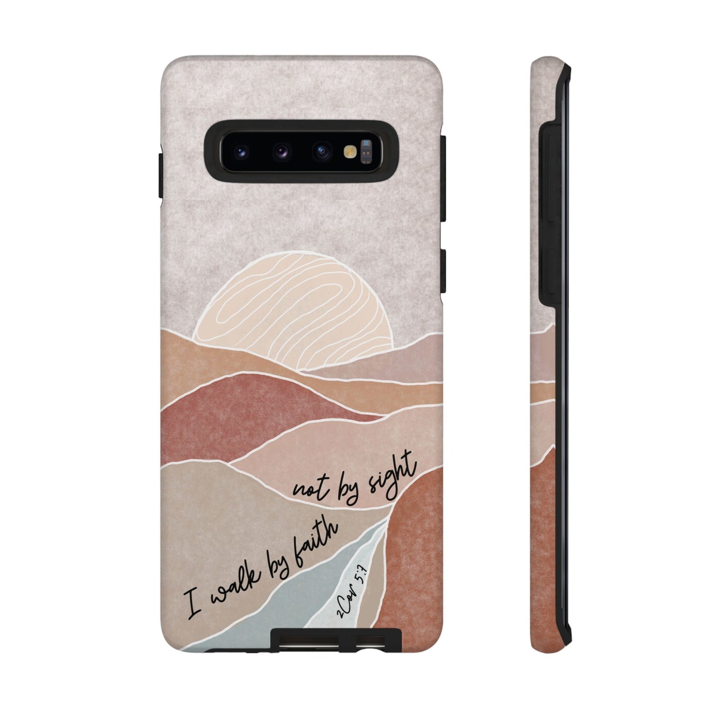 I walk by faith, not by Sight Bible Verse Phone Case