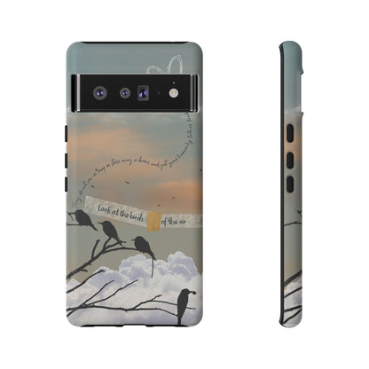 Look at the Birds of the Air, Luke Bible Verse Phone Case