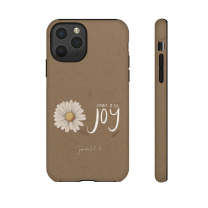 Count it All Joy Bible Verse Phone Case