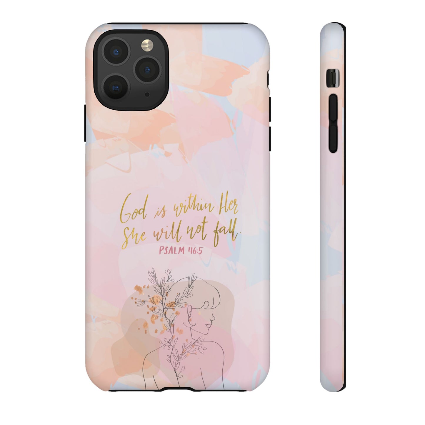 God is Within Her She will not fall Psalm 46:5 Bible Verse Phone Case