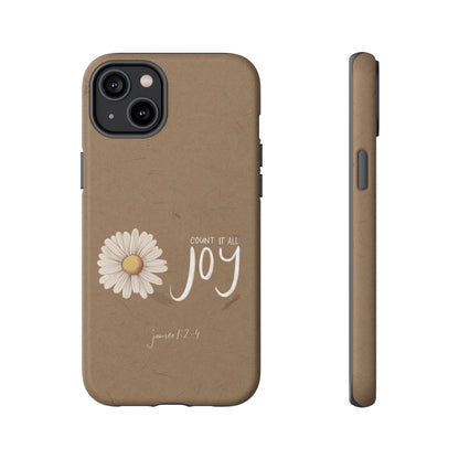 Count it All Joy Bible Verse Phone Case