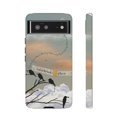 Look at the Birds of the Air, Luke Bible Verse Phone Case