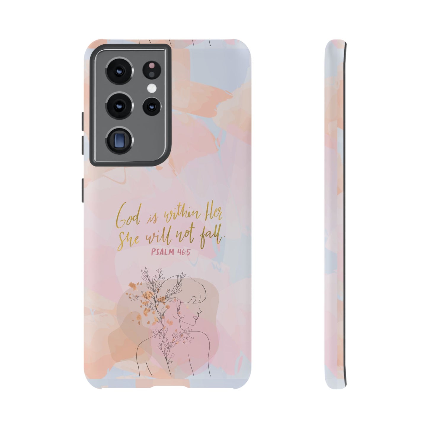 God is Within Her She will not fall Psalm 46:5 Bible Verse Phone Case