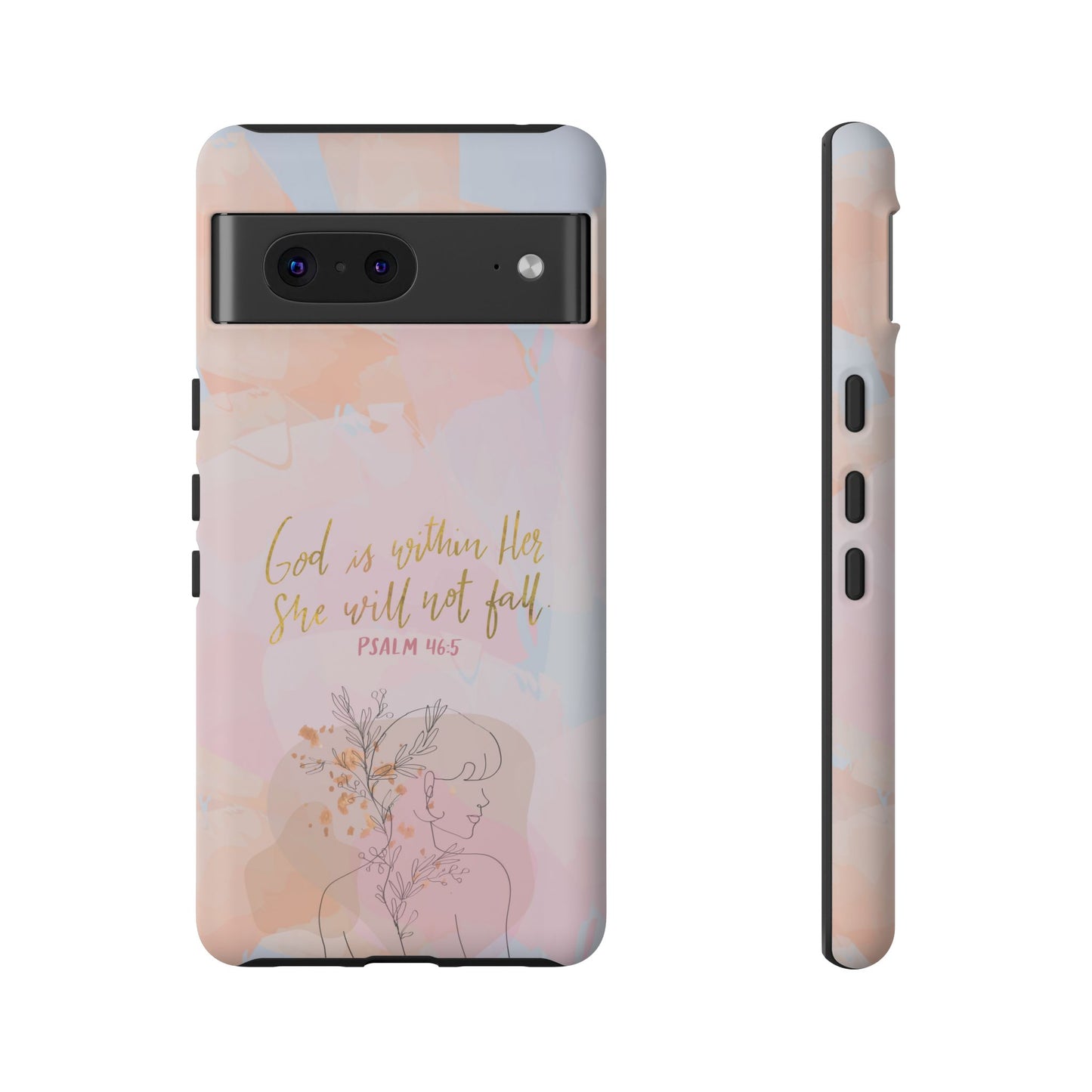 God is Within Her She will not fall Psalm 46:5 Bible Verse Phone Case