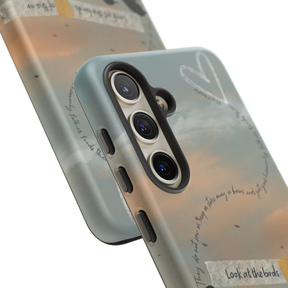 Look at the Birds of the Air, Luke Bible Verse Phone Case