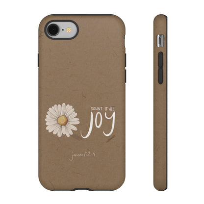 Count it All Joy Bible Verse Phone Case