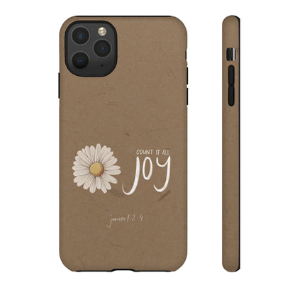 Count it All Joy Bible Verse Phone Case