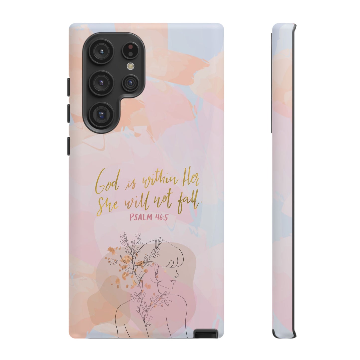 God is Within Her She will not fall Psalm 46:5 Bible Verse Phone Case