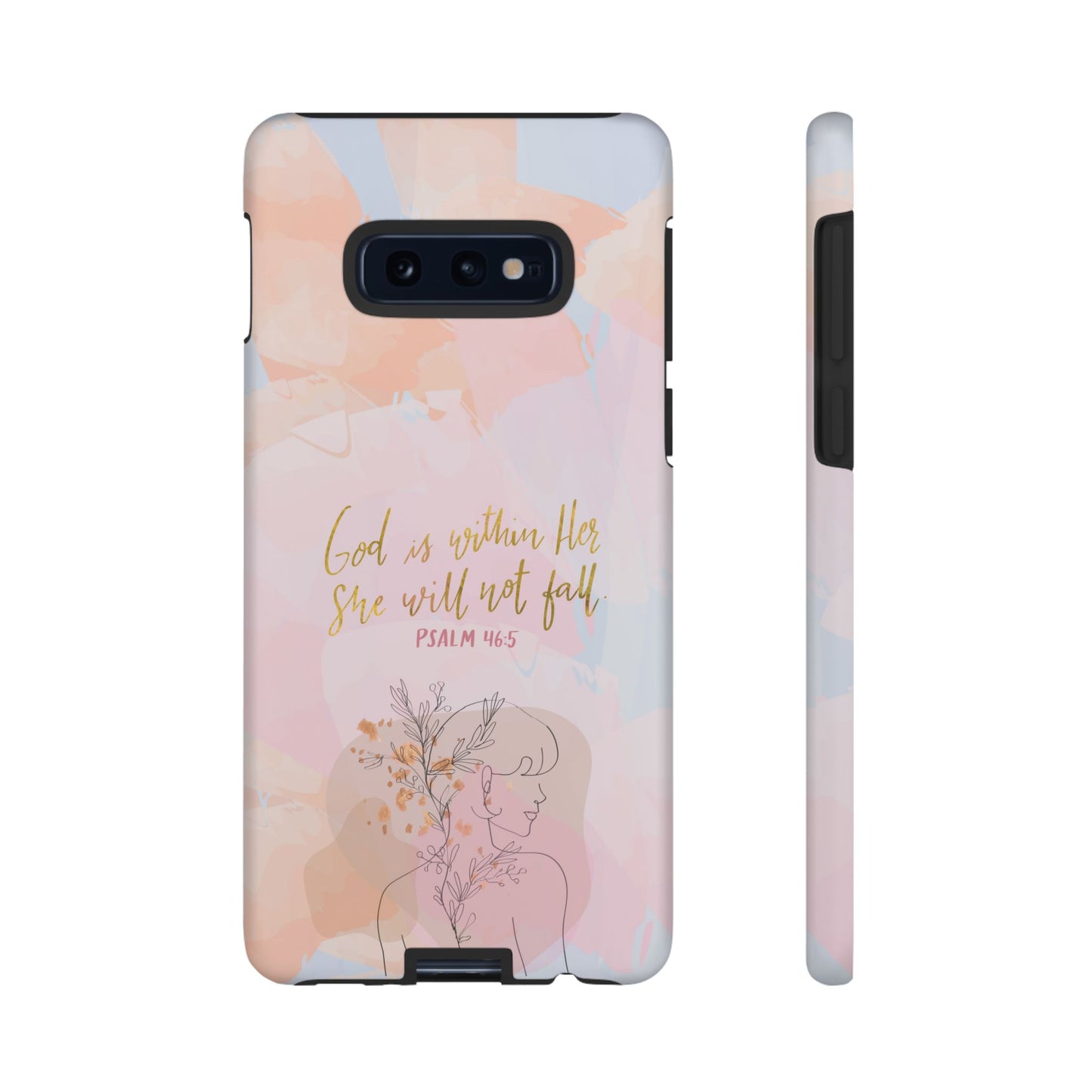 God is Within Her She will not fall Psalm 46:5 Bible Verse Phone Case