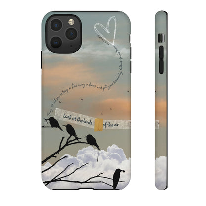 Look at the Birds of the Air, Luke Bible Verse Phone Case