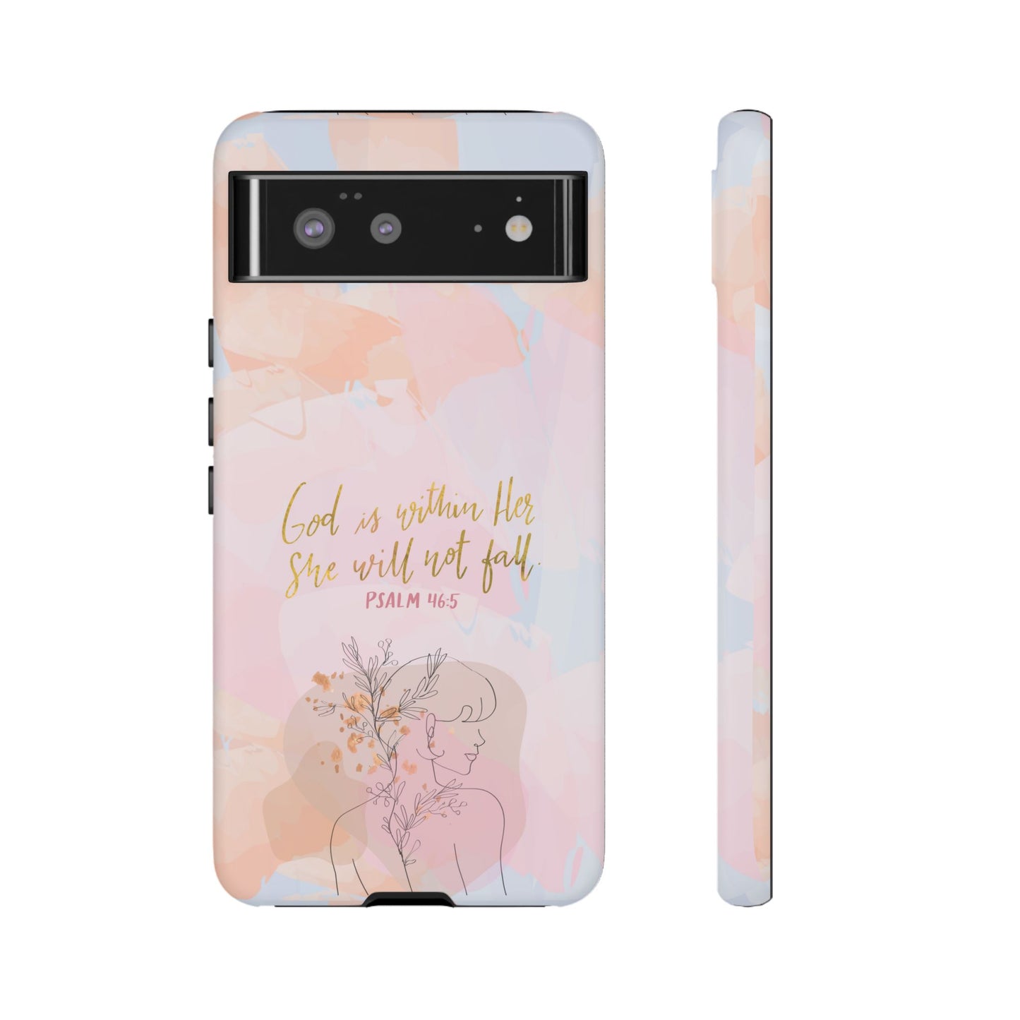 God is Within Her She will not fall Psalm 46:5 Bible Verse Phone Case