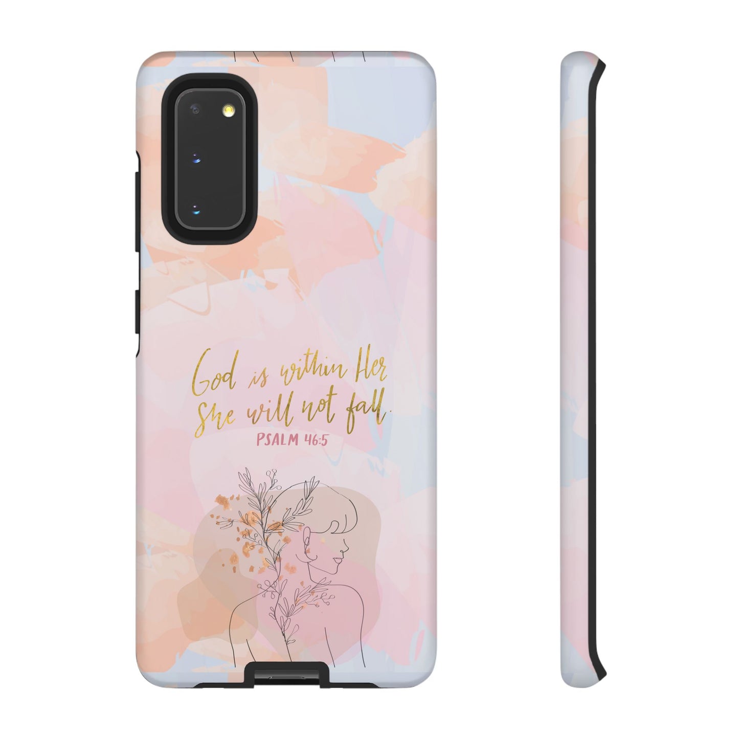 God is Within Her She will not fall Psalm 46:5 Bible Verse Phone Case