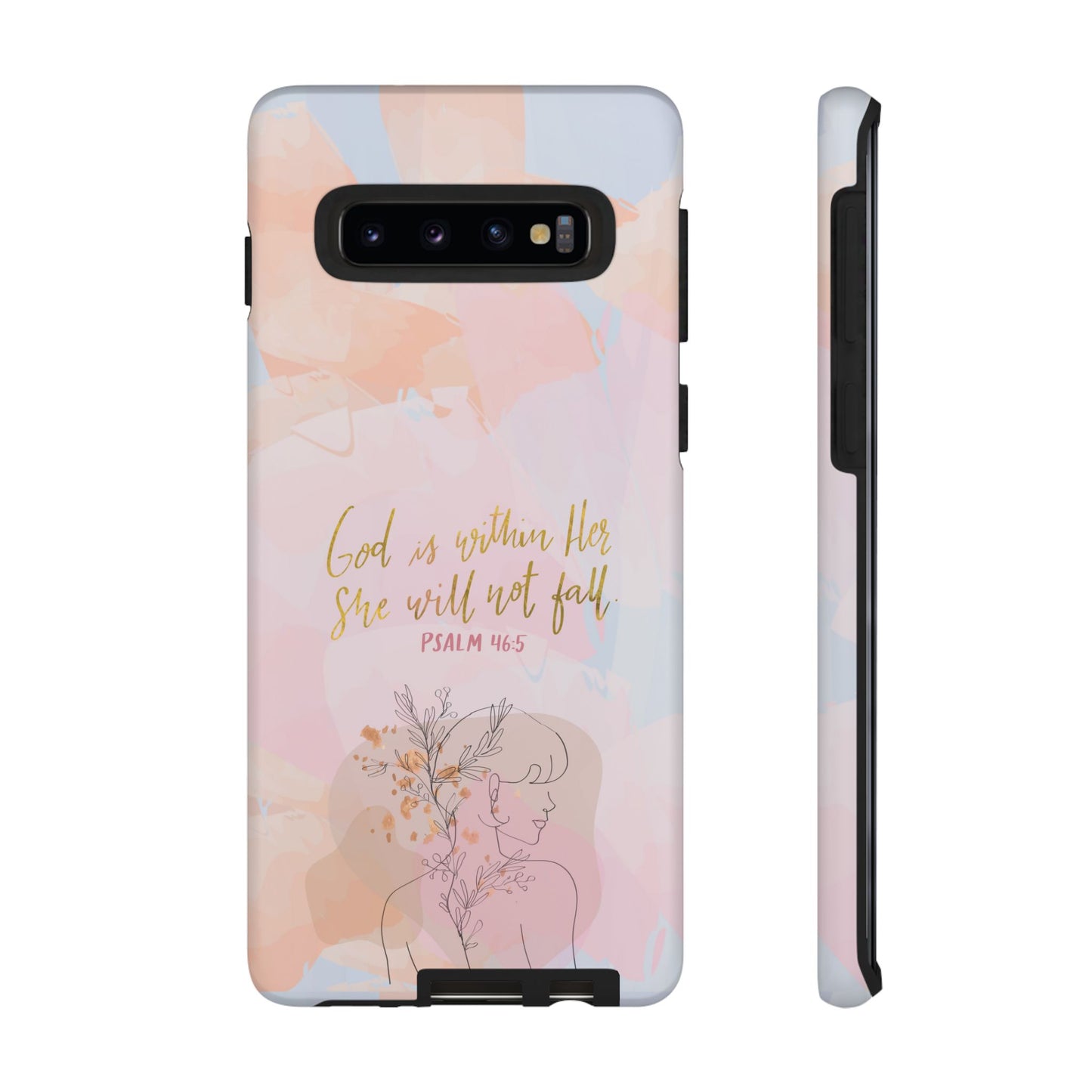 God is Within Her She will not fall Psalm 46:5 Bible Verse Phone Case