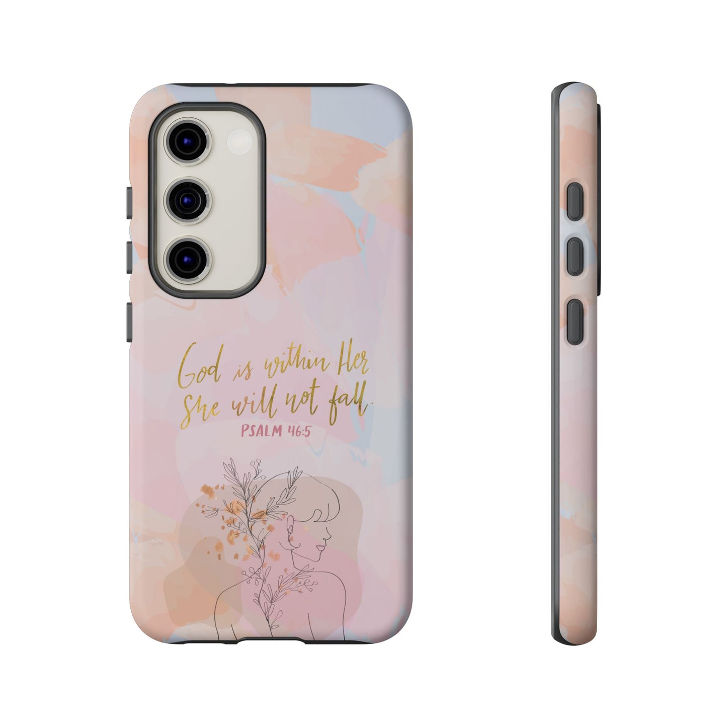 God is Within Her She will not fall Psalm 46:5 Bible Verse Phone Case