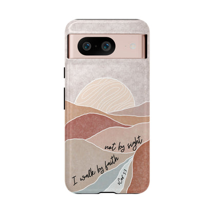 I walk by faith, not by Sight Bible Verse Phone Case