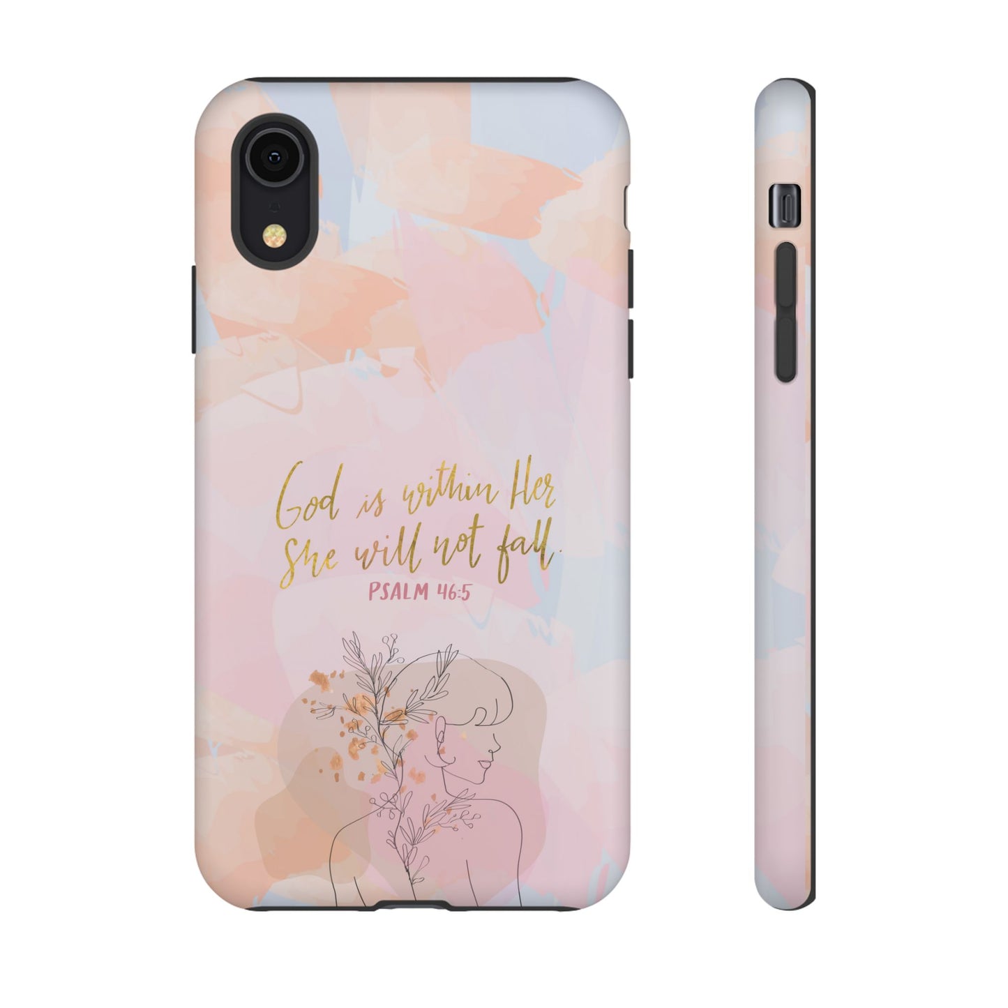 God is Within Her She will not fall Psalm 46:5 Bible Verse Phone Case