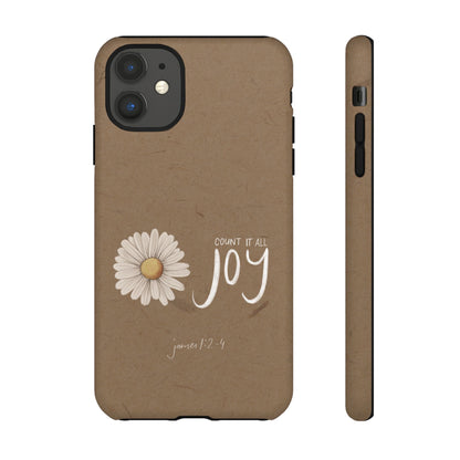 Count it All Joy Bible Verse Phone Case