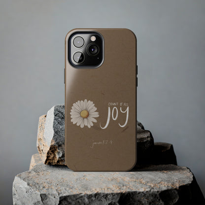 Count it All Joy Bible Verse Phone Case