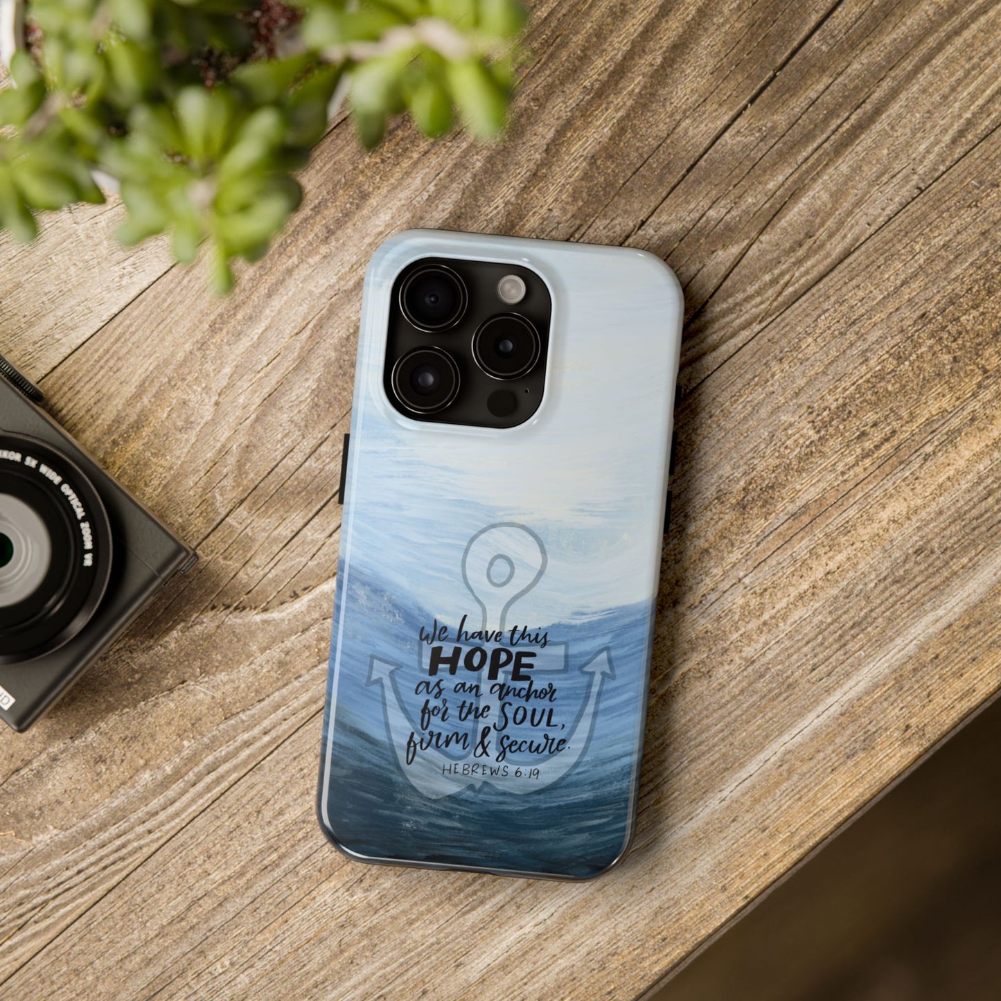 Anchor for the Soul, Hebrews 6:19 Bible Verse Tough Phone Case, Protective Phone Cover, Christian Gift, Inspirational Quote