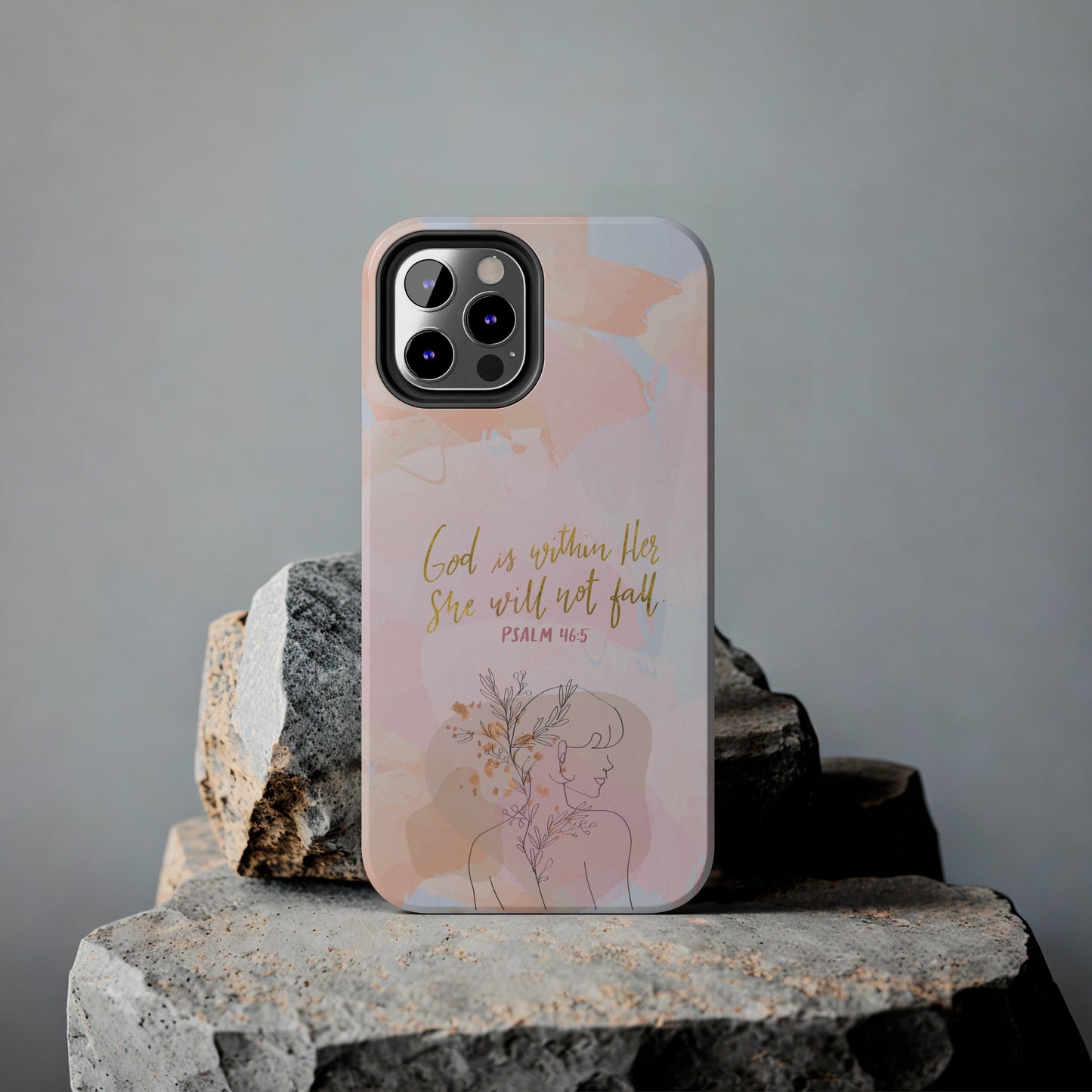 God is Within Her She will not fall Psalm 46:5 Bible Verse Phone Case